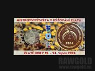 Zlatokop Henry mince - Mistrovství světa v rýžování zlata Zlaté Hory 2024